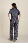 Zivame Satin Sleepwear Set - Vapor Blue — thumbnail 4